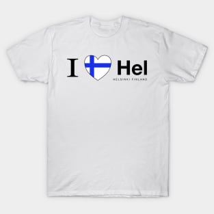 I love Hel Helsinki Finland T-Shirt